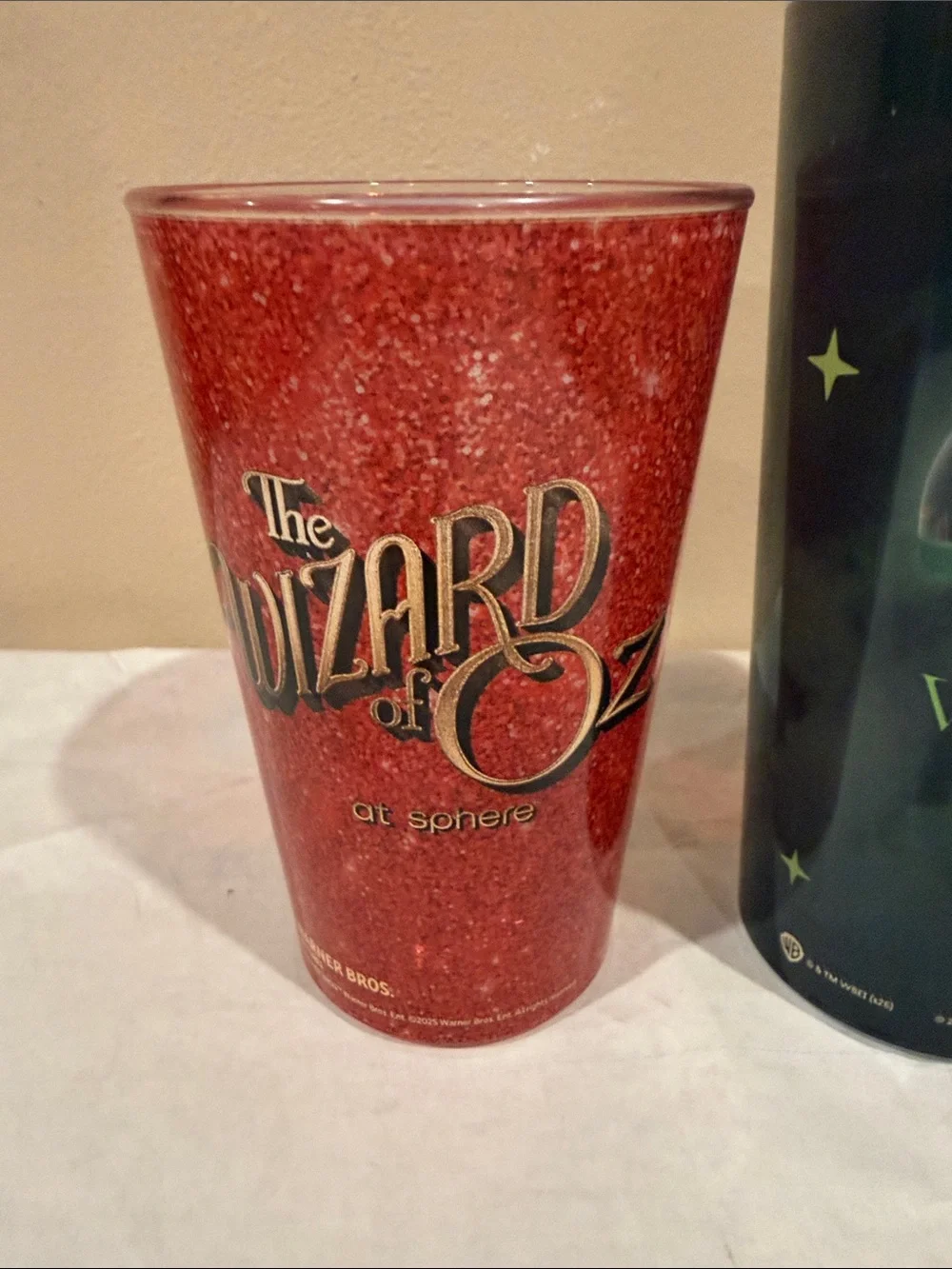 The Wizard of Oz The Sphere Las Vegas Tumblers Red Glitter & Black Wicked Witch